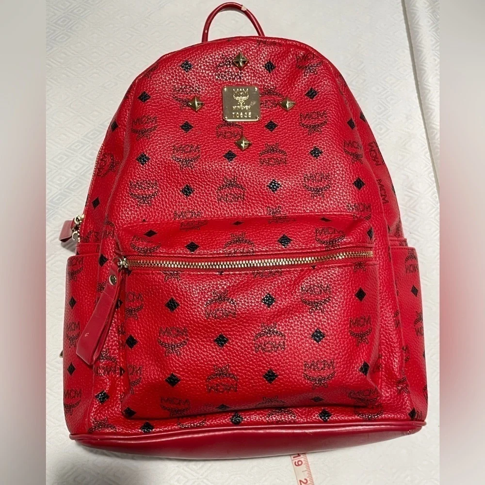 MCM Visetos Studded Backpack